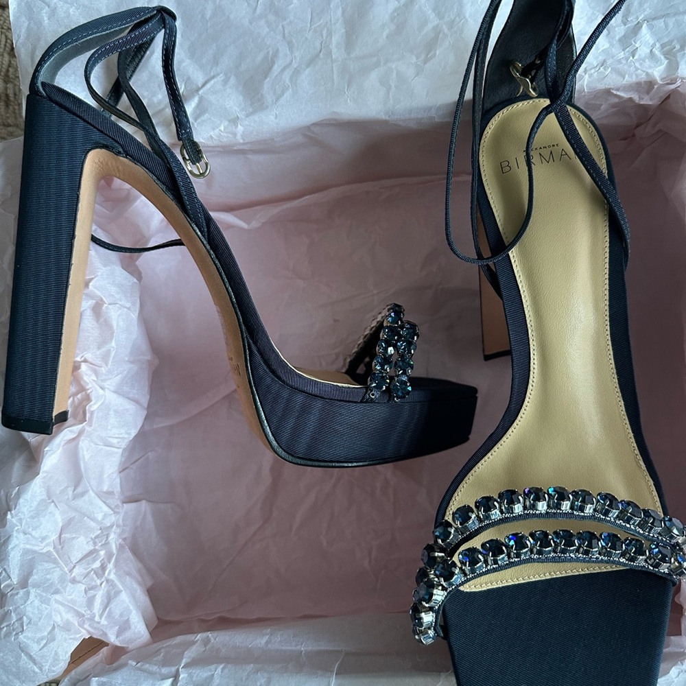 Dark Blue Beautiful High Heels